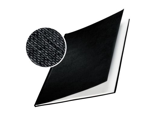 Capa de encadernacao channel rigida 35575 preto lombada c capacidade 106/140 folhas , Leitz , 14653 , 4002432373529